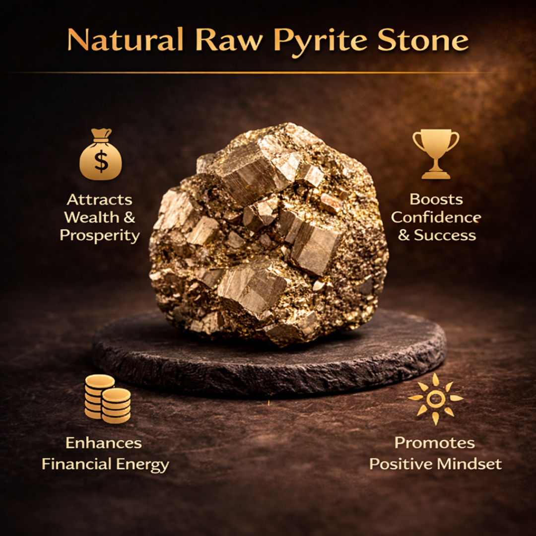 Natural Raw Pyrite Stone for Wealth & Prosperity