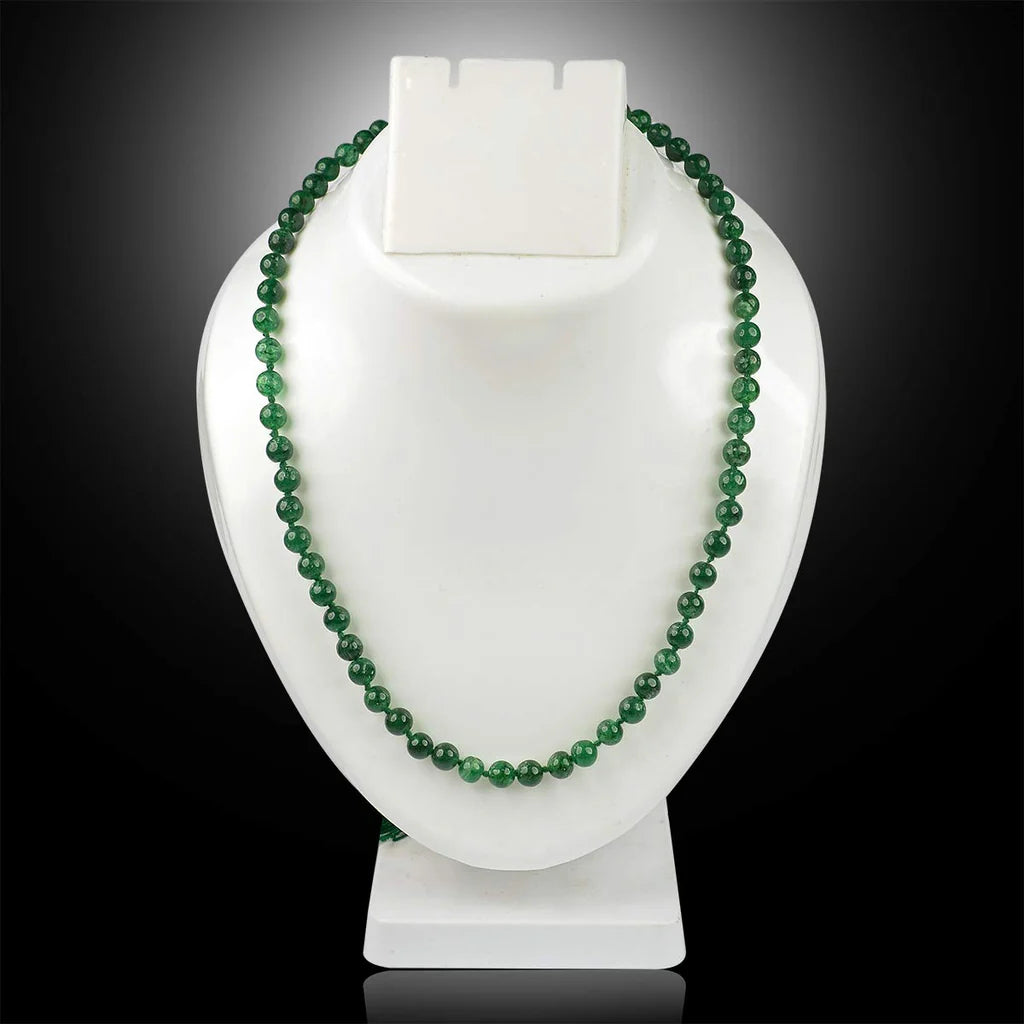 Natural Green Aventurine Mala || 8 MM || Gem Bhagya
