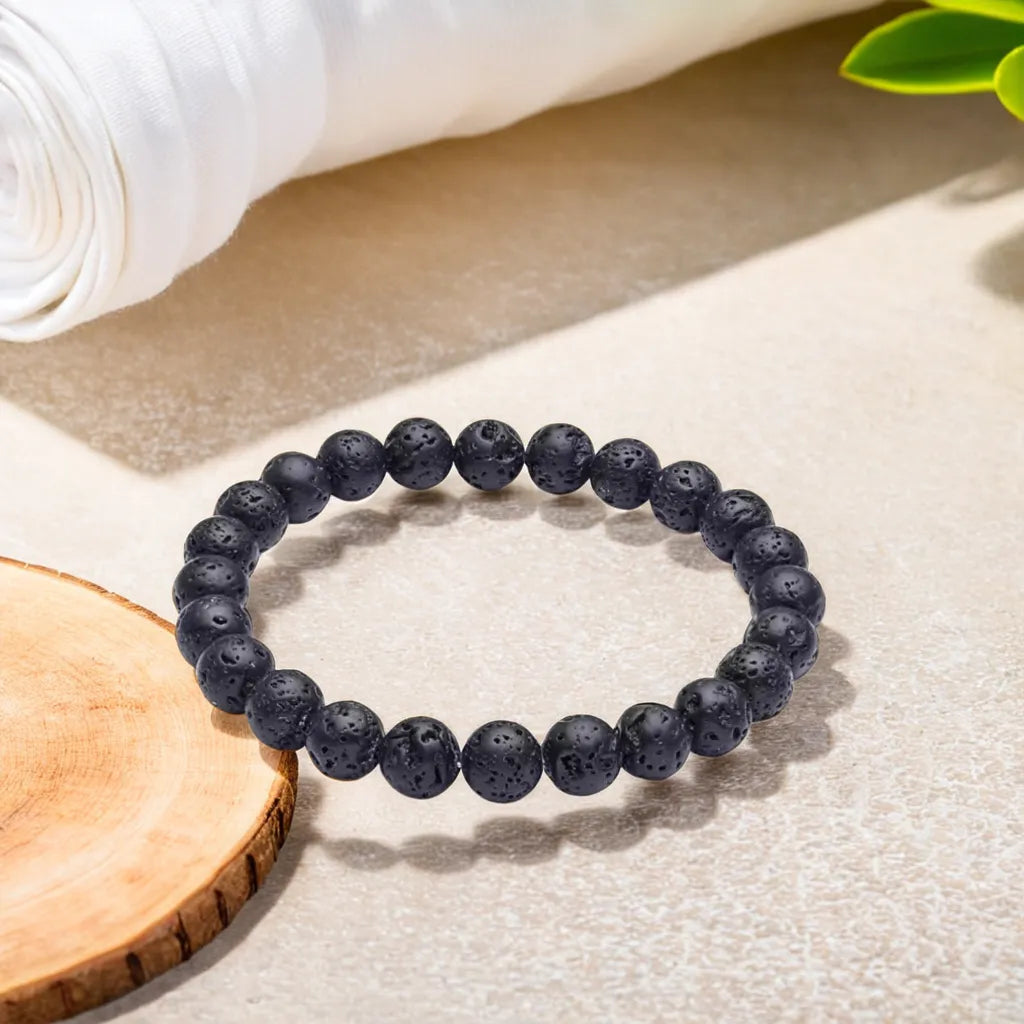 Lava Stone Bracelet ( 8 MM ) || Gem Bhagya