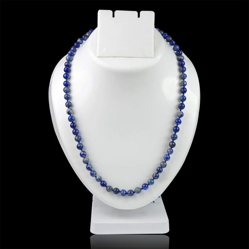 Natural Lapis Lazuli Mala || 8 MM || Gem Bhagya