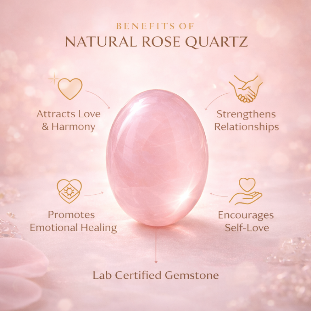 Natural Rose Quartz 20.50 Carat | Lab Certified Love & Healing Gemstone for Relationships