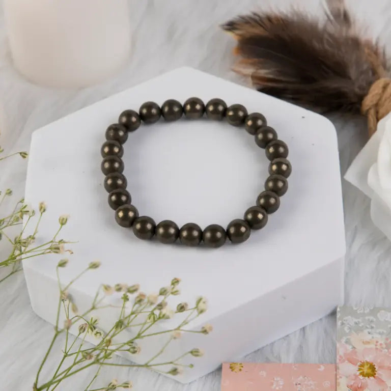 Pyrite Bracelet (8mm) for Men and Women