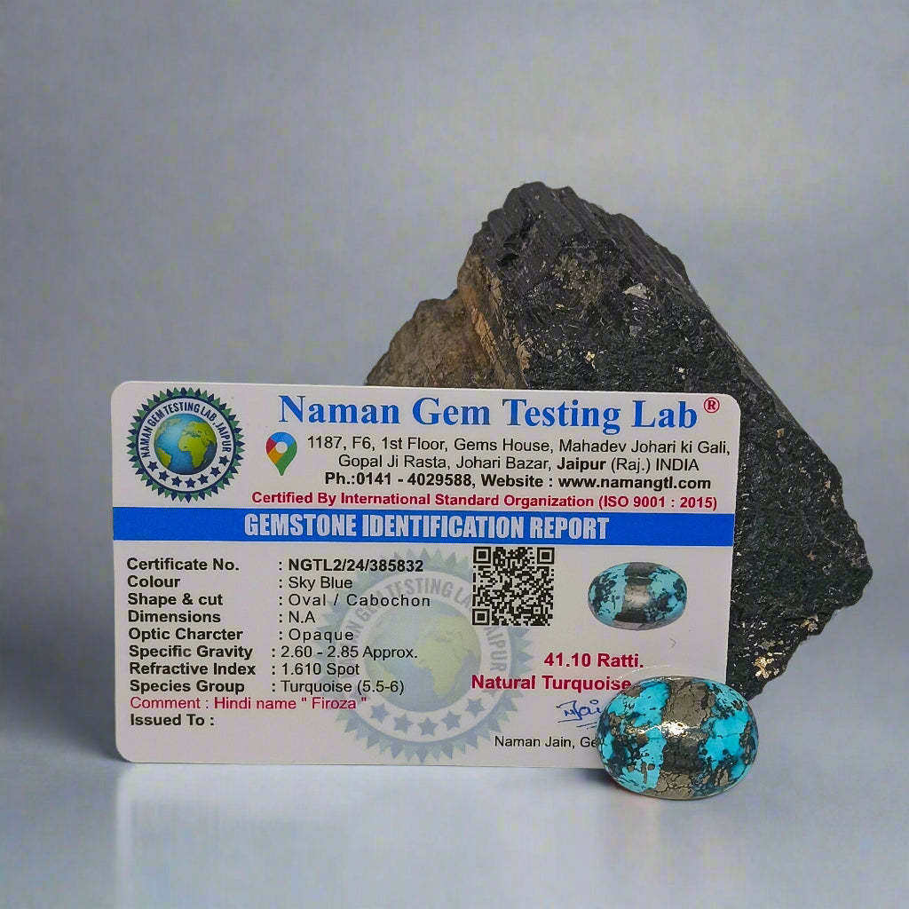 NATURAL IRANI FIROZA || 41.10 RATTI || LAB CERTIFIED