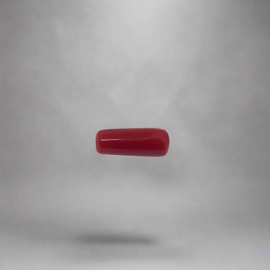NATURAL RED CORAL(MOONGA) || 6.20 RATTI || LAB CERTIFIED