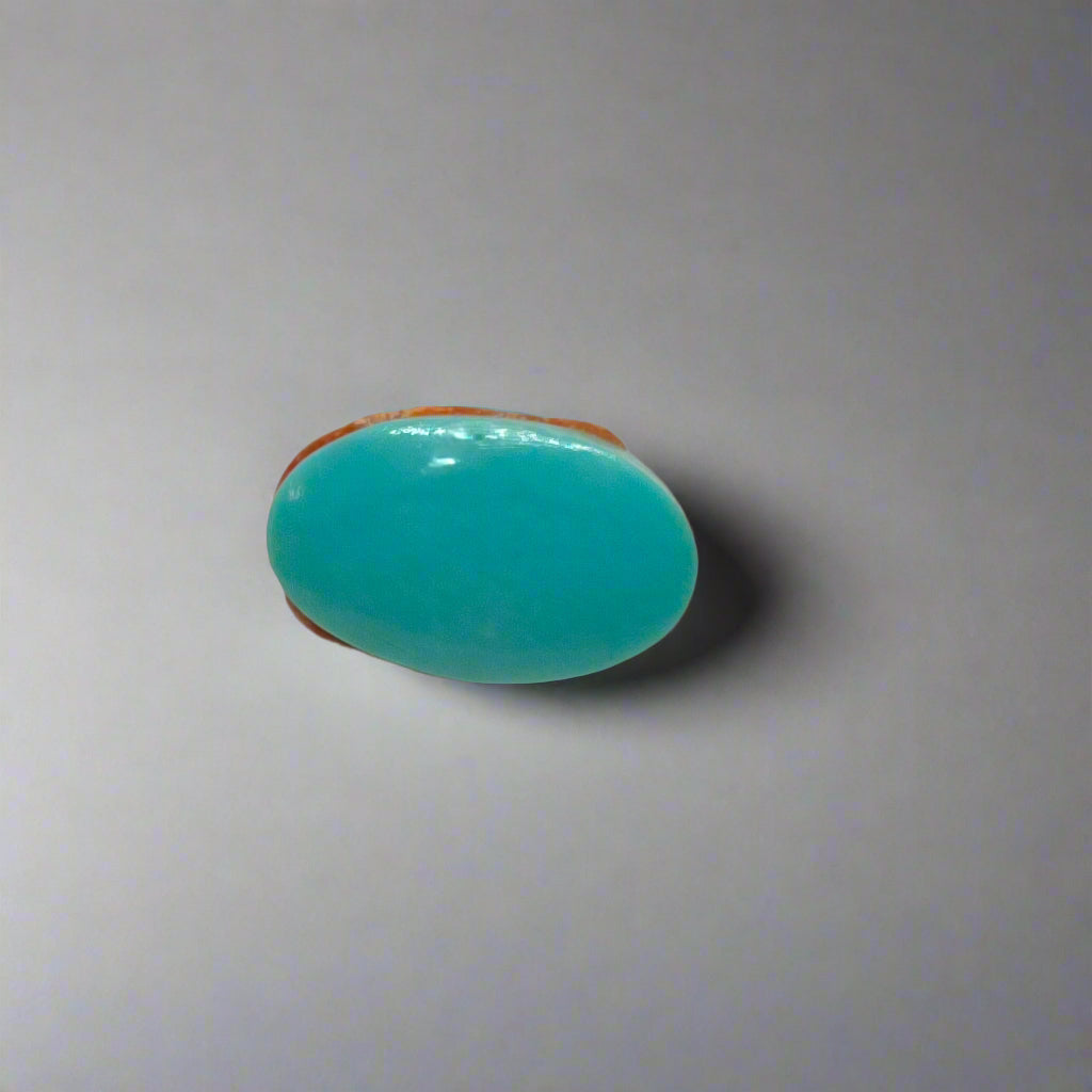 NATURAL TURQUOISE(FIROZA) || 6.71 CARATE || LAB CERTIFIED