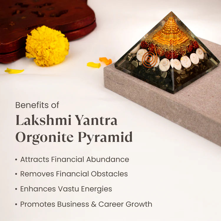 Pyrite Dhan Laxmi Pyramid - Energized & Lab Certified