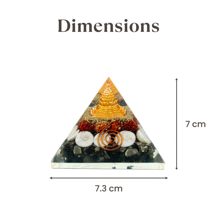 Pyrite Dhan Laxmi Pyramid - Energized & Lab Certified