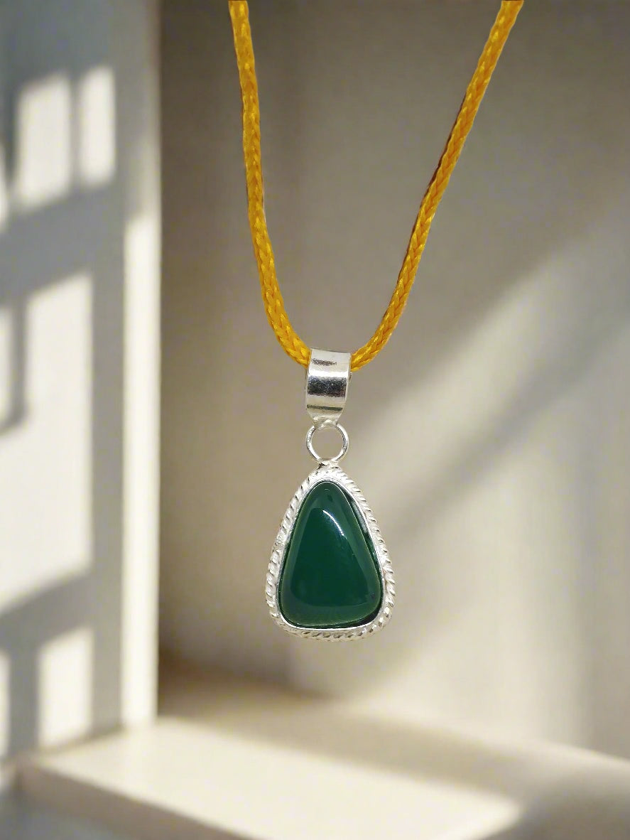 GREEN HAKIK WITH PENDANT