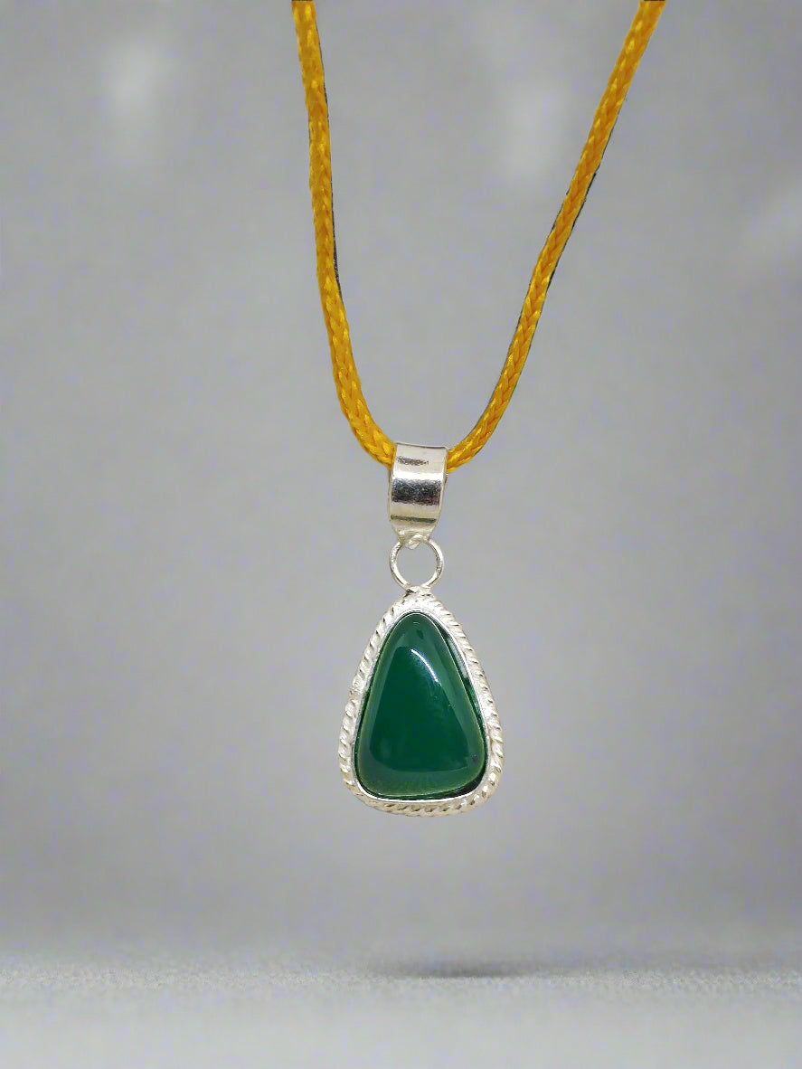 GREEN HAKIK WITH PENDANT