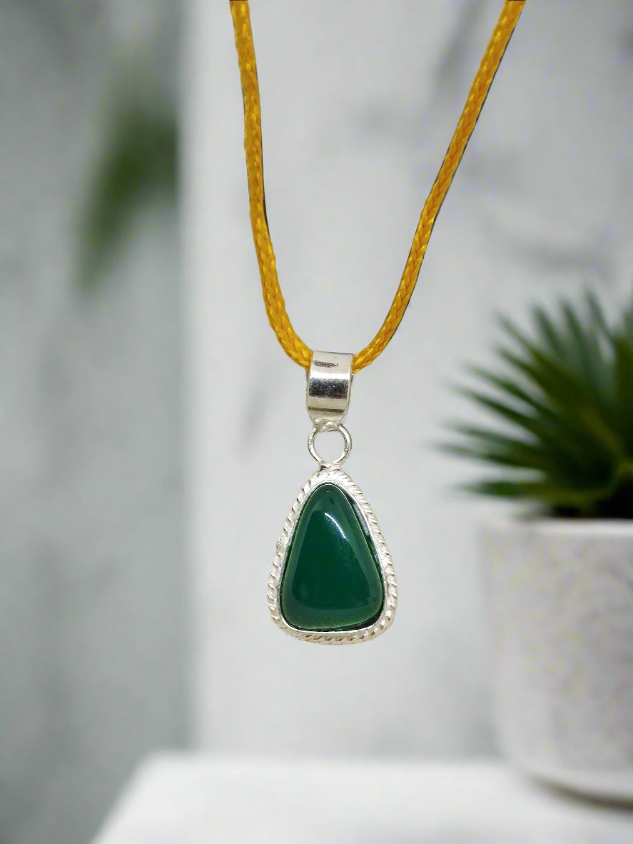 GREEN HAKIK WITH PENDANT