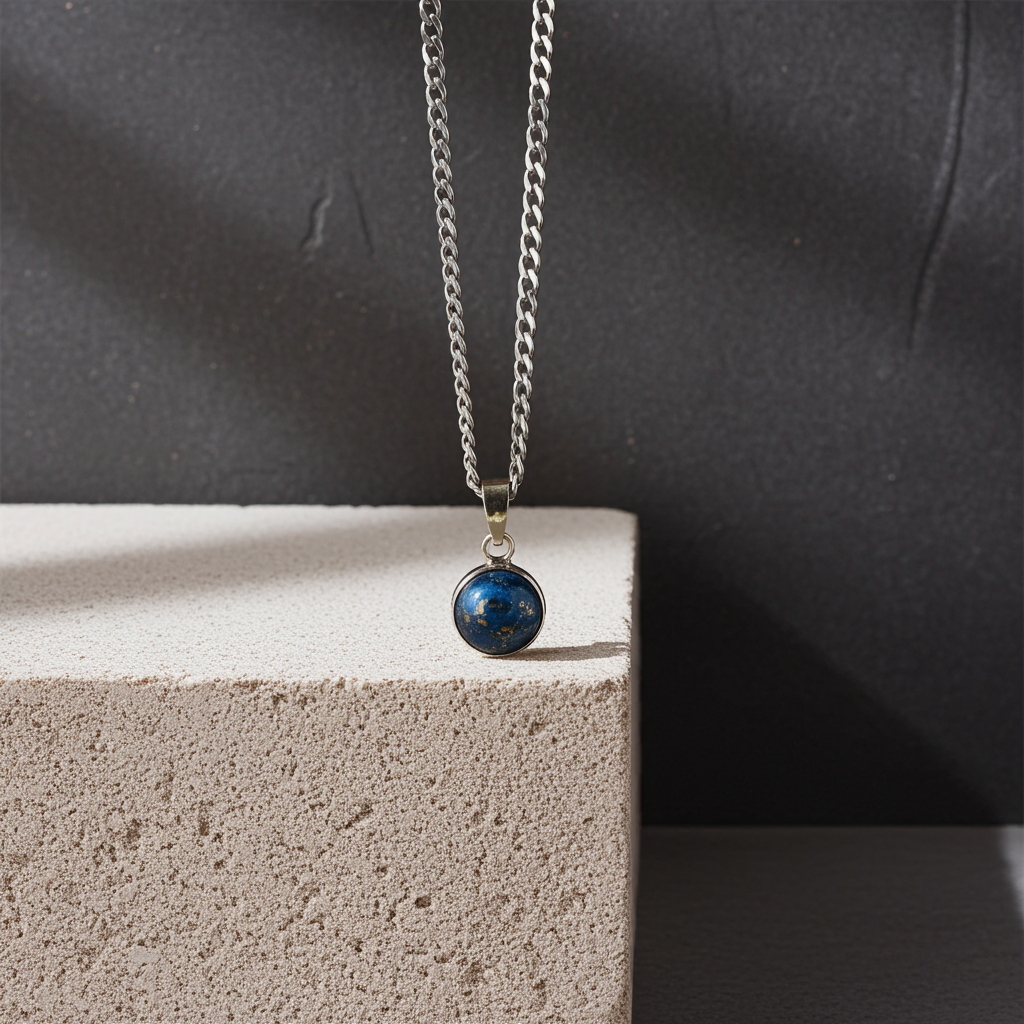 NATURAL FIROZA PENDANT - Energized & Certified ( 8.80 Carate )