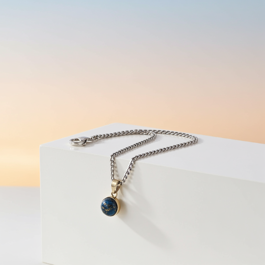 NATURAL FIROZA PENDANT - Energized & Certified ( 8.80 Carate )