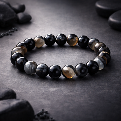 Natural Sulemani Hakik Bracelet (10mm) for Protection & Positivity