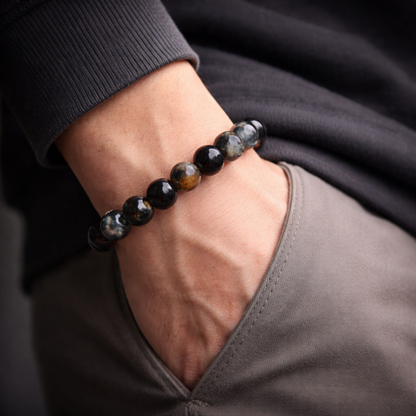 Natural Sulemani Hakik Bracelet (10mm) for Protection & Positivity