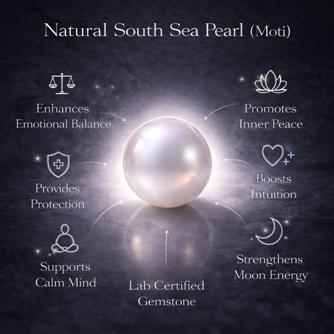 Lab Certified Natural South Sea Pearl (Moti) 7.35 CARAT for Peace & Emotional Balance