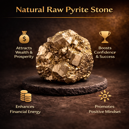 Natural Raw Pyrite Stone for Wealth & Prosperity