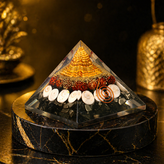 Pyrite Dhan Laxmi Pyramid for Wealth & Prosperity