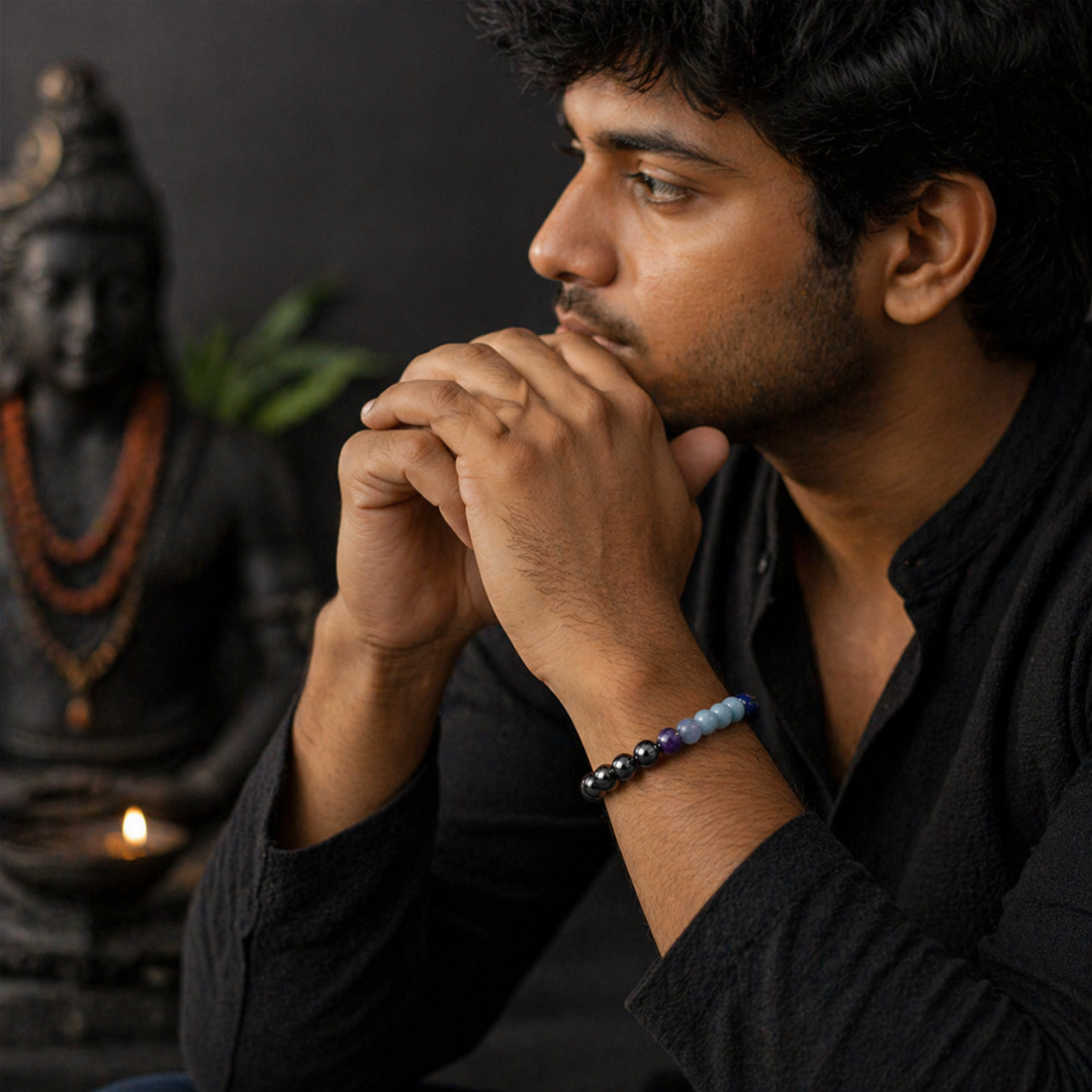 Shani Sade Sati Bracelet for Saturn Protection & Stability