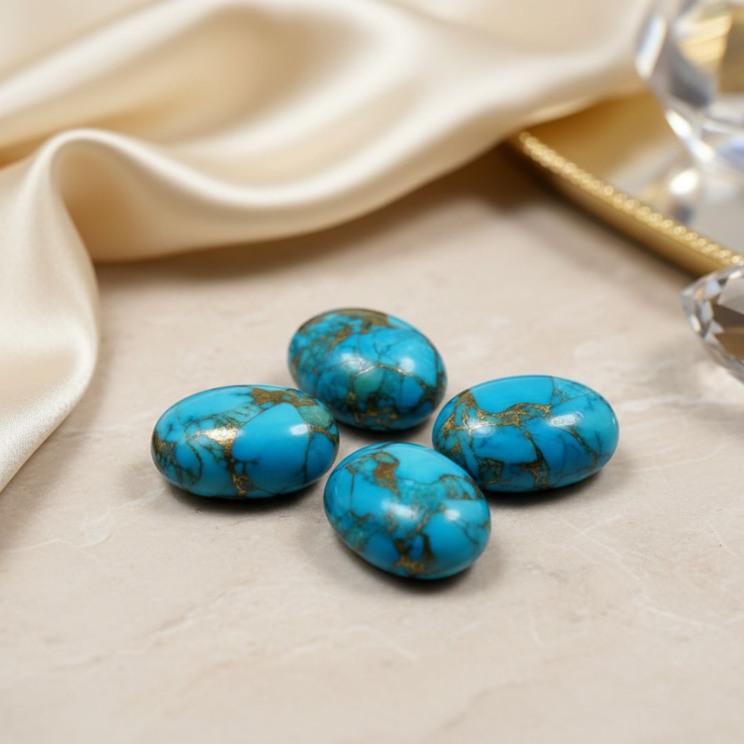 Natural Irani Firoza Lab Certified Turquoise Gemstone 20 Carat