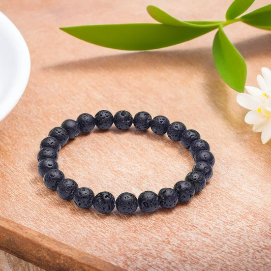 Lava Stone Bracelet ( 8 MM ) || Gem Bhagya