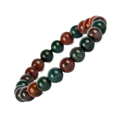 Natural Bloodstone Bracelet ( 8 mm ) || Gem Bhagya