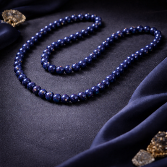 Natural Lapis Lazuli Mala 8mm for Wisdom & Communication