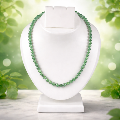 Natural Green Aventurine Mala 8mm for Luck & Prosperity