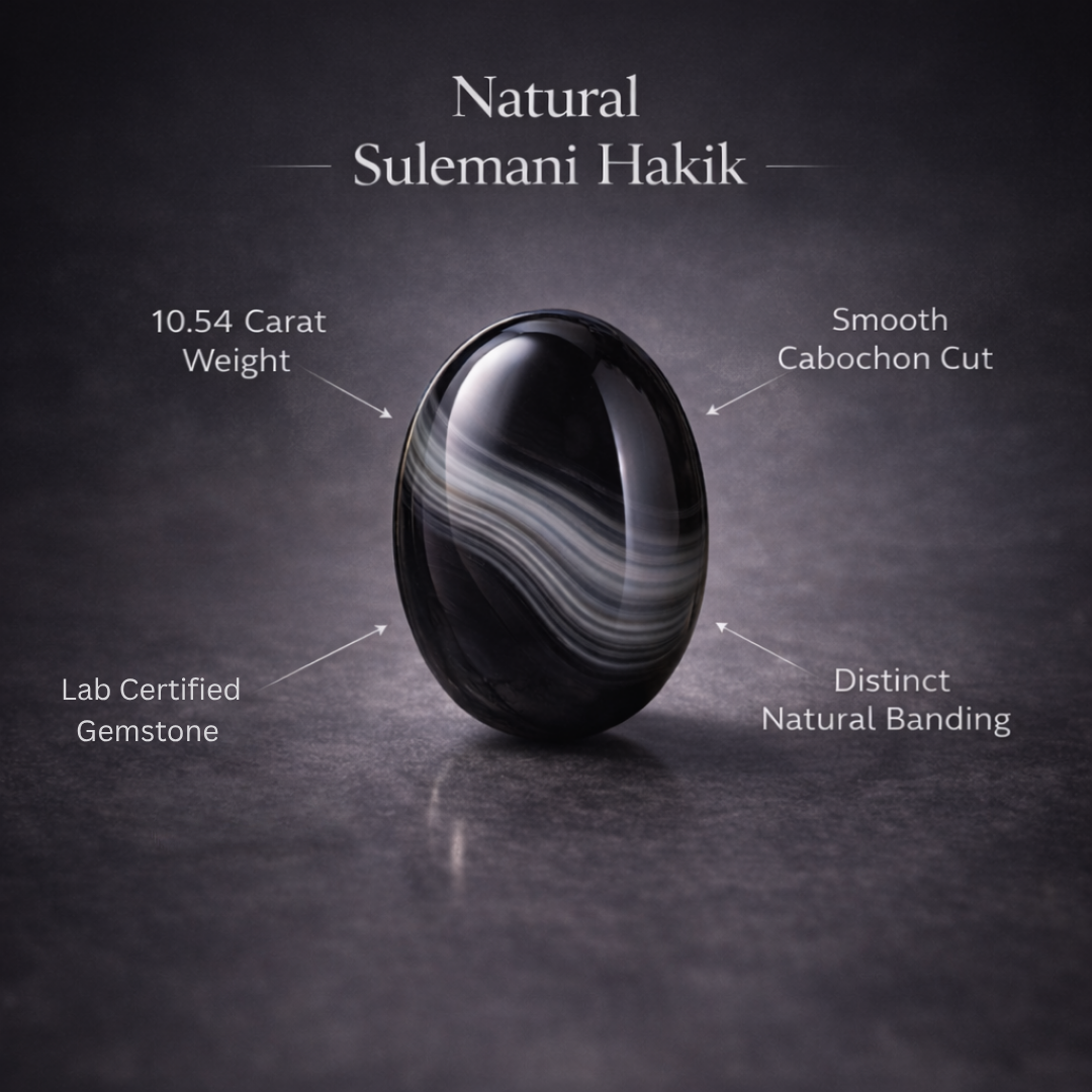 Natural Sulemani Hakik 10.54 Carat | Lab Certified