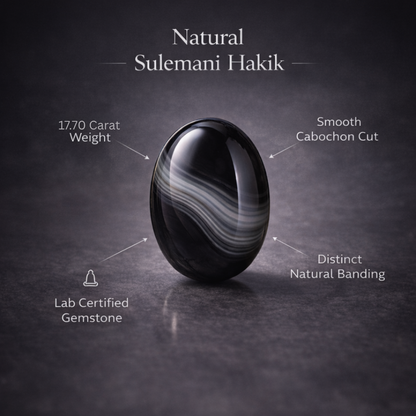 Natural Sulemani Hakik 17.70 Carat | Lab Certified