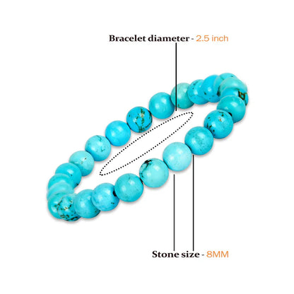 Turquiose (Frioza) Bracelet - 8 MM || Gem Bhagya