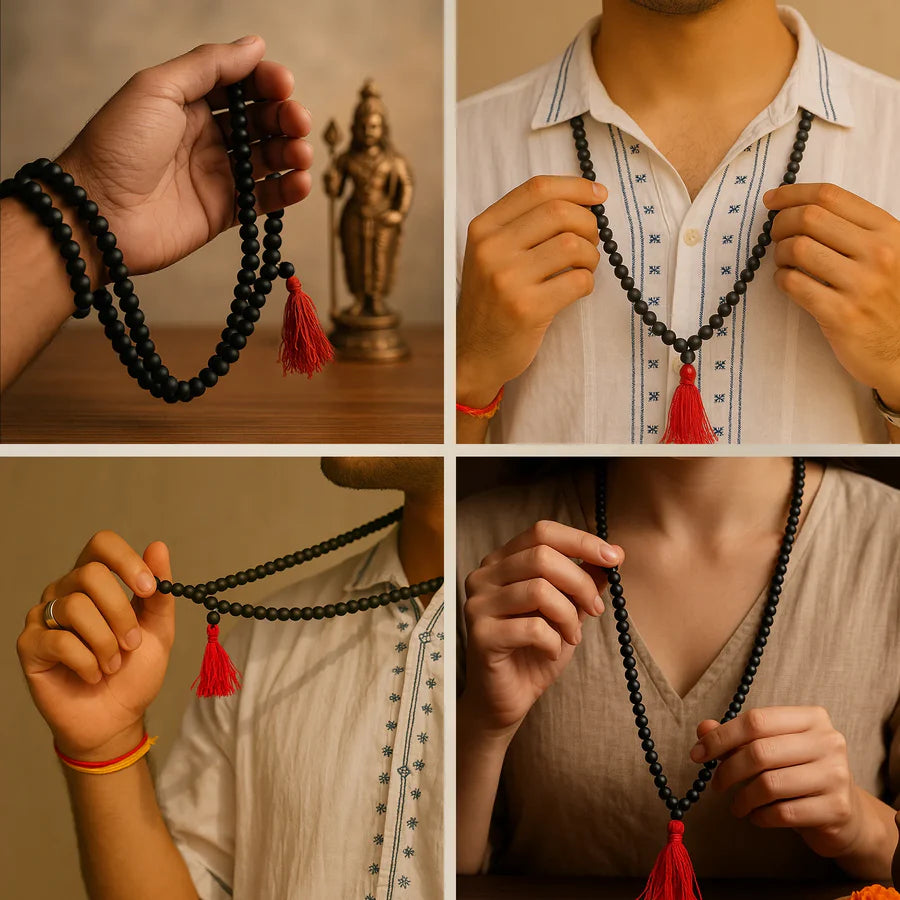 Karungali Mala 8mm – 108+1 Beads