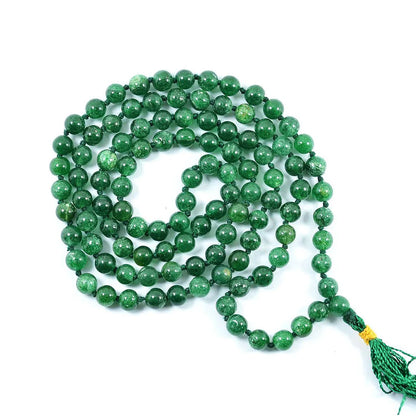 Natural Green Aventurine Mala || 8 MM || Gem Bhagya