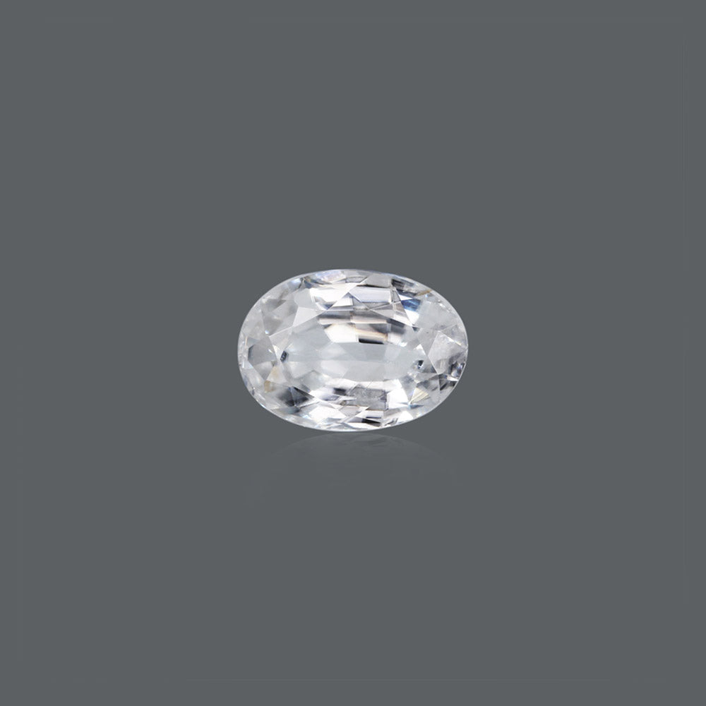 NATURAL WHITE ZIRCON - 5.25 CARATE