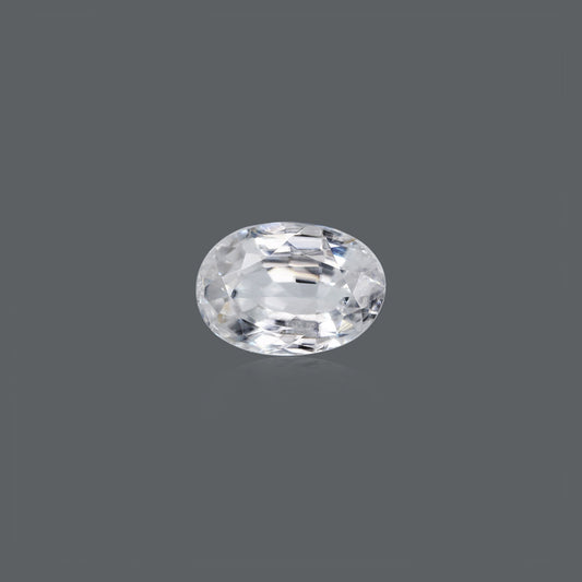NATURAL WHITE ZIRCON - 5.25 CARATE