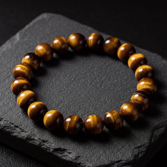 Natural Tiger Eye Bracelet (8mm) for Protection & Confidence