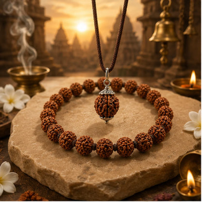 5 Mukhi Rudraksha Combo Pack for Peace, Protection & Spiritual Growth
