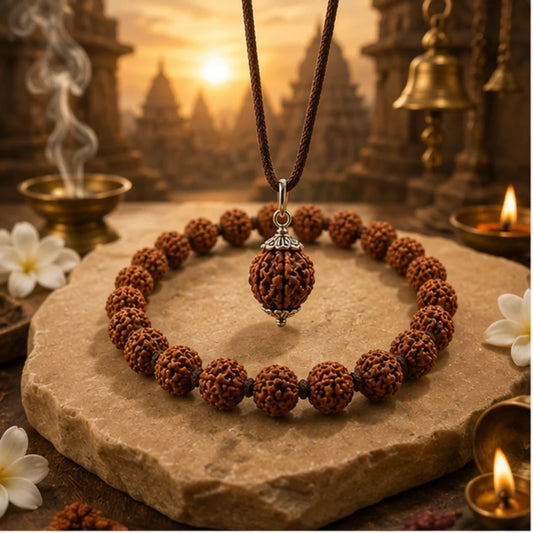 5 Mukhi Rudraksha Combo Pack for Peace, Protection & Spiritual Growth