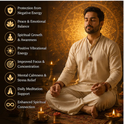 5 Mukhi Rudraksha Combo Pack for Peace, Protection & Spiritual Growth