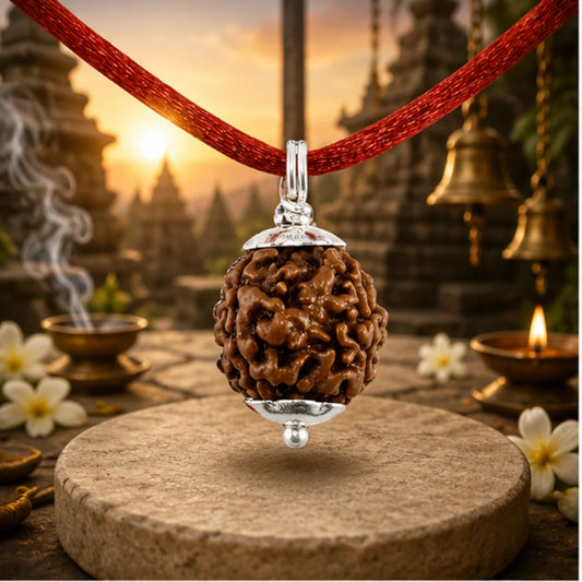 5 Mukhi Rudraksha Pendant Nepal Origin
