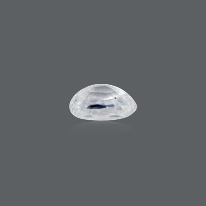 NATURAL WHITE ZIRCON - 6.00 CARATE