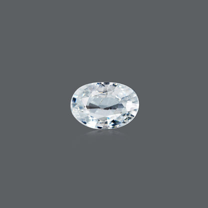 NATURAL WHITE ZIRCON - 6.00 CARATE