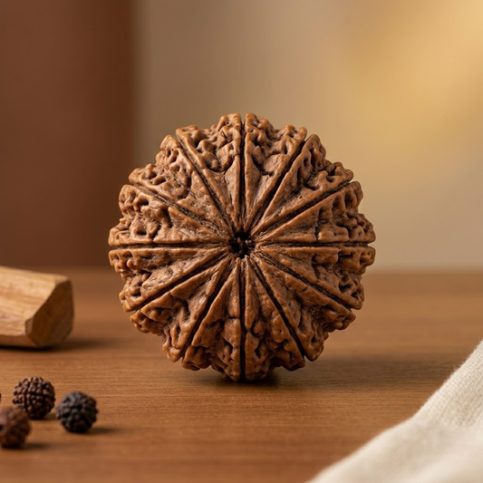 Buy 12 Mukhi Nepali Rudraksha for courage, spiritual growth and success.