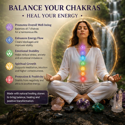 7 Chakra Bracelet for Energy Healing & Balance
