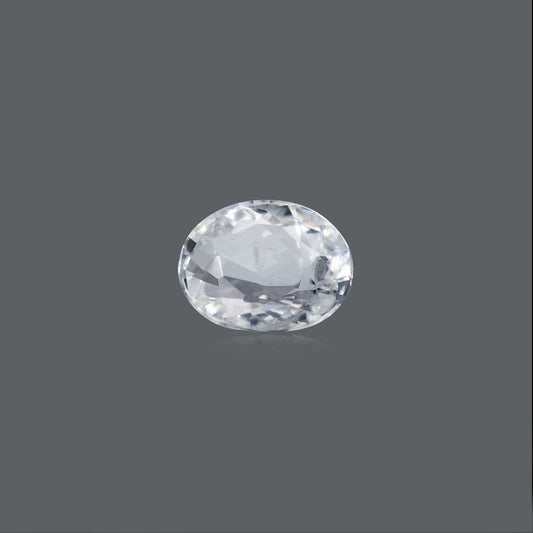 NATURAL WHITE ZIRCON - 7.25 CARATE