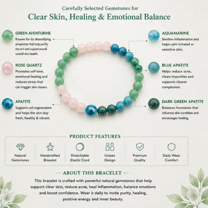 Acne & Skin Healing Bracelet for Clear Skin & Confidence