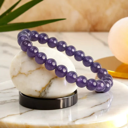 Amethyst Bracelet (8mm) for Men and Women