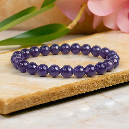 Amethyst Bracelet (8mm) for Men and Women