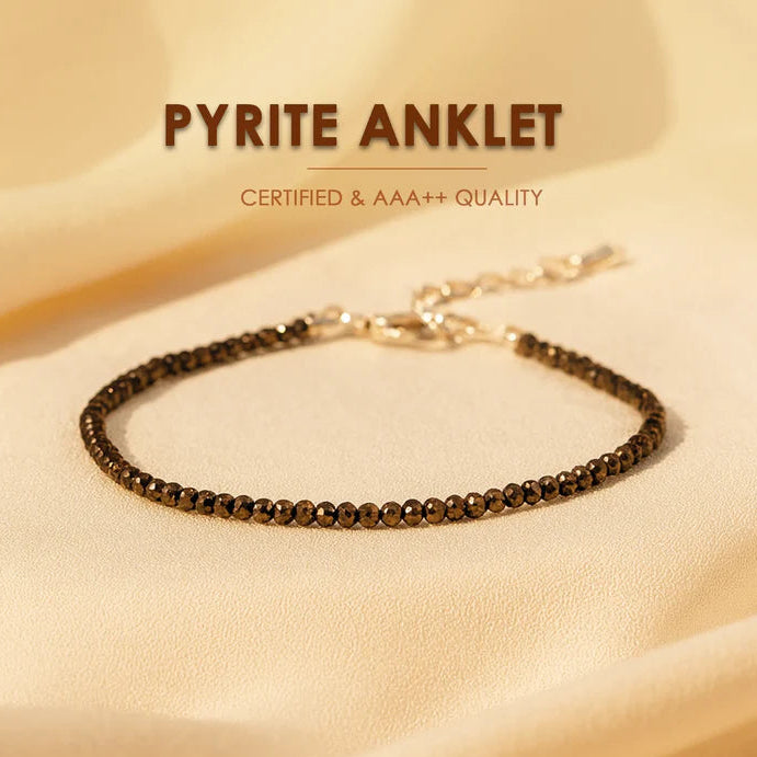 Natural Pyrite Anklet For Money