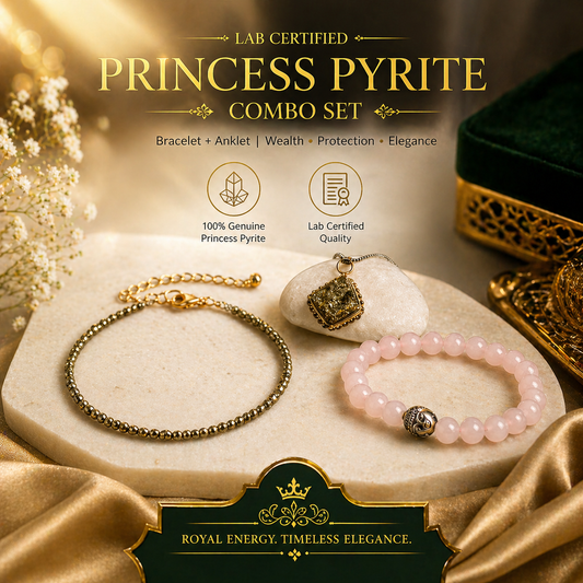 Lab Certified Princess Pyrite Combo for Wealth & Luxury
