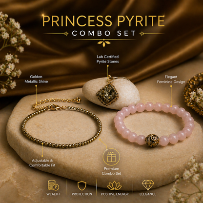 Lab Certified Princess Pyrite Combo for Wealth & Luxury
